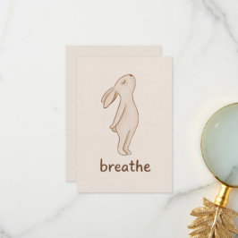 Cartão De Agradecimento Breathe Bunny Thank You Card