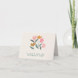 Cartão De Agradecimento Bridesmaid Proposal Card Personalized Boho Floral