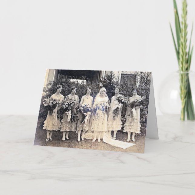 Cartão De Agradecimento Bridesmaid Thank You Card (Frente)