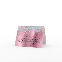 Brilho Holográfico Falso Glitter Rosa Folha