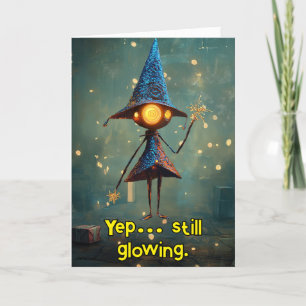 Cartão De Agradecimento *~* Brilho Impressionante Frio Mágico AP97