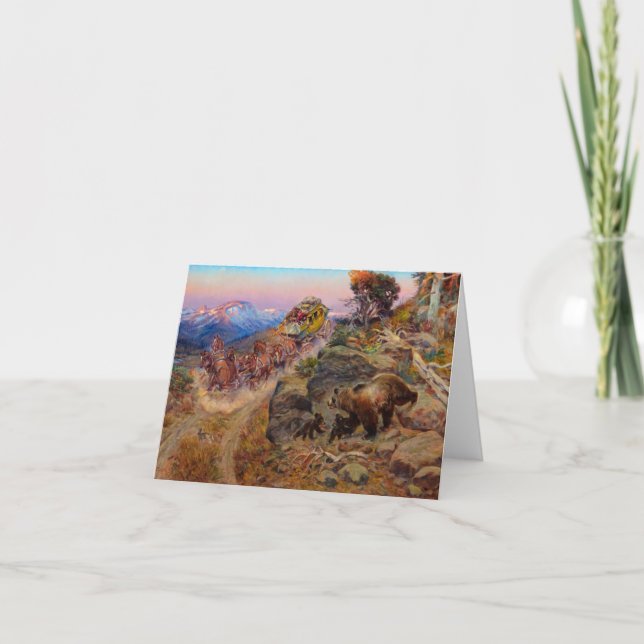 Cartão De Agradecimento Bruin Not Bunny Turned the Leaders,1924 by Russell (Frente)