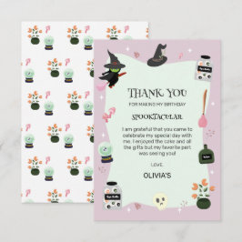 Cartão De Agradecimento Bruxa Verde Lindamente Maligna Aniversário de Hall