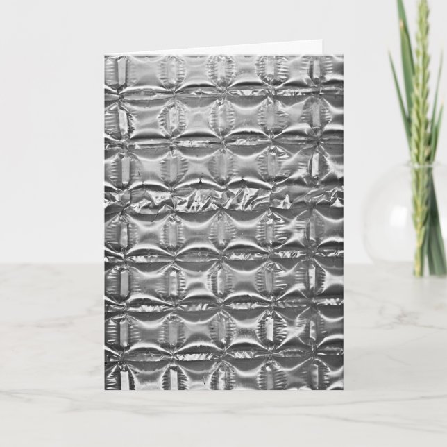 Cartão De Agradecimento Bubble Wrap housewarming thank you (Frente)