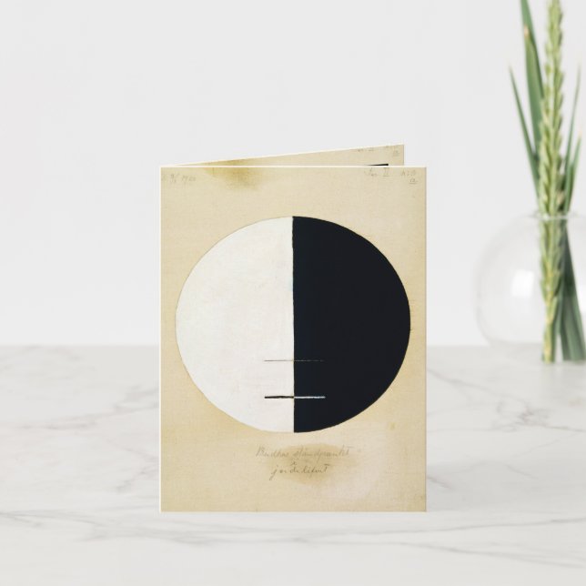 Cartão De Agradecimento Budas fala sobre a Terra por Hilma (Frente)