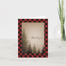Buffalo Plaid Evergreen Thank You