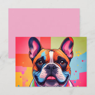Cartão De Agradecimento Bulldogue Francês Popart French Bulldog