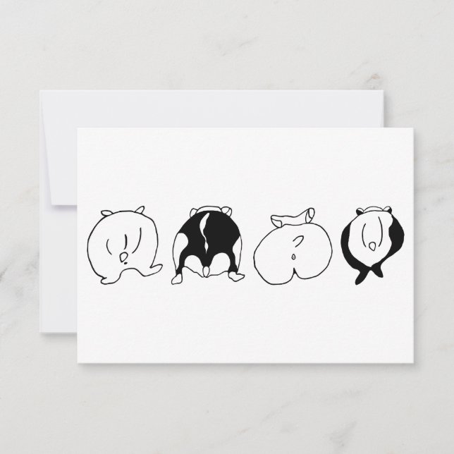 Cartão De Agradecimento Bumbuns de hamster (Frente)