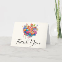 Buquê de Flores de Verão Caprichoso Boho Obrigado