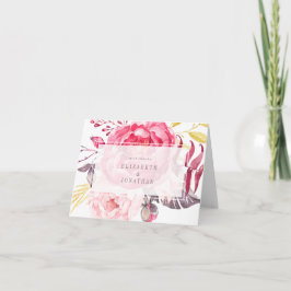 Cartão de agradecimento Buquê Inglês em Aquarela R