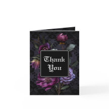 Buquê roxo em preto | Foto Obrigado