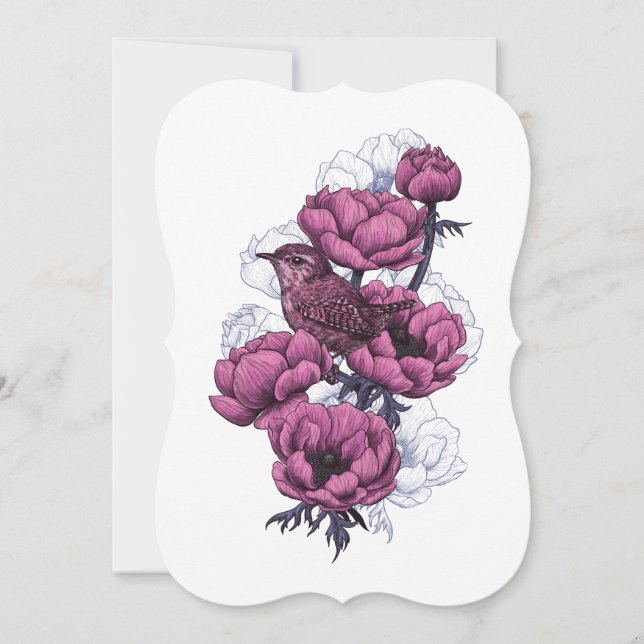 Cartão De Agradecimento Buquê Wren (Frente)