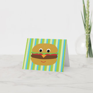 Cartão De Agradecimento Burger Thank You Cards