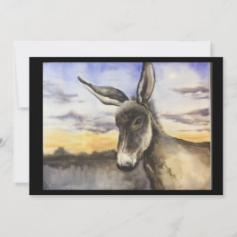 Cartão De Agradecimento burro