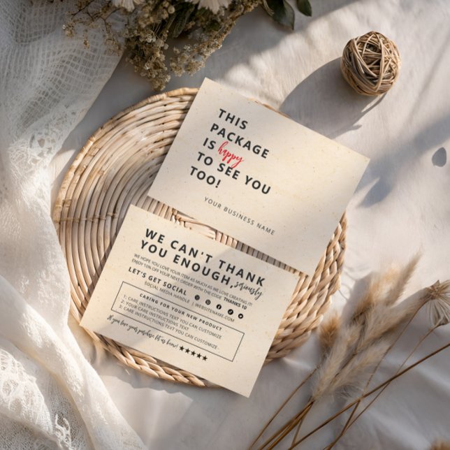 Cartão De Agradecimento Business Thank You Card (Criador carregado)