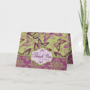 Cartão De Agradecimento Butterfly Kisses Flirt TY Card