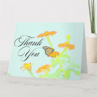 Cartão De Agradecimento Butterfly "Thank You" Card