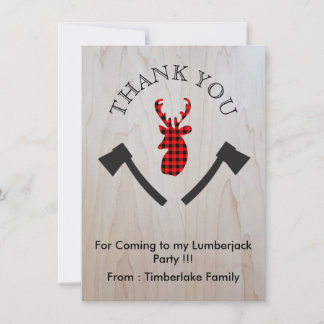 Cartão De Agradecimento Cabeça dos cervos da xadrez do búfalo