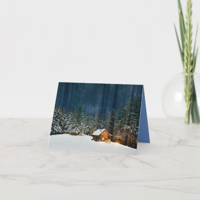 Cartão De Agradecimento Cabine de registro (Frente)