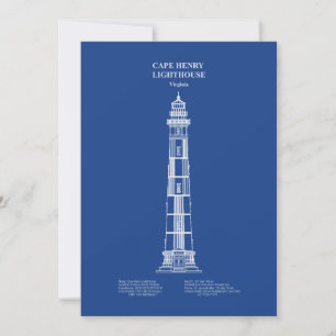Cartão De Agradecimento Cabo Henry Lighthouse - Virgínia - AD