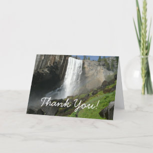 Cartão De Agradecimento Cachoeira Vernal I no Parque Nacional de Yosemite