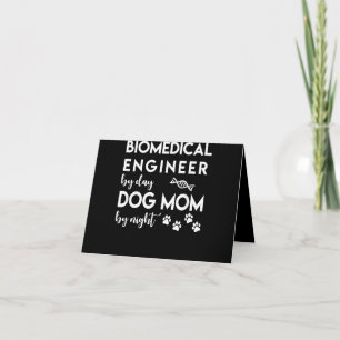 Cartão De Agradecimento Cachorro Engenheiro biomédico Cachorro Cachorro C