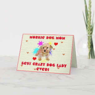 Cartão De Agradecimento Cachorro-Mãe Personalizado Melhor Cartão-de-Cachor