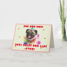 Cartão De Agradecimento Cachorro Mãozinho Personalizado A Melhor Dama Louc