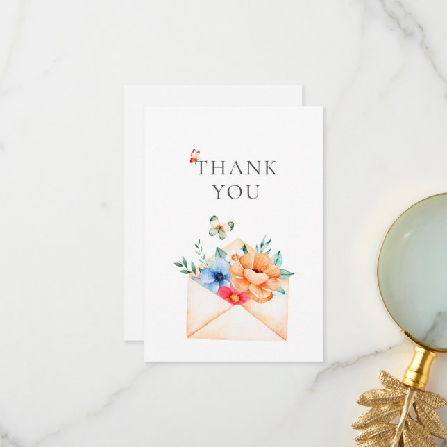 Cartão De Agradecimento Café Boulangerie Aquarela Paris  (Frente/Verso In Situ)