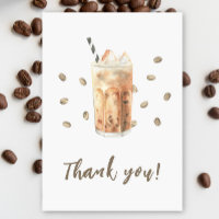 Café com gelo chávena de bebé Obrigada