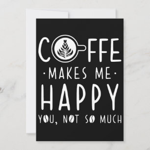 Cartão De Agradecimento Café Com Sobrecarga Me Torna Feliz