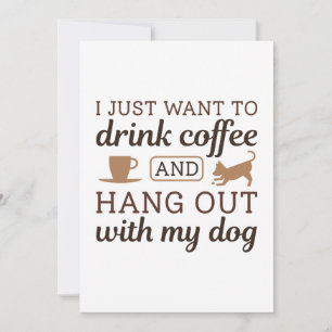 Cartão De Agradecimento Café E Cão