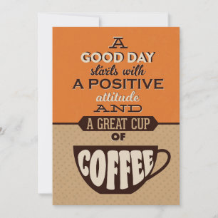 Cartão De Agradecimento Café Lover Um Bom Dia Começa Com Um Café Excelente