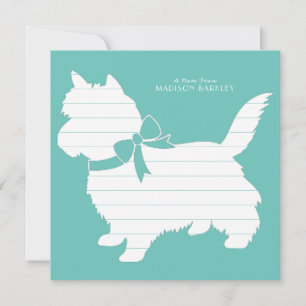 Cartão De Agradecimento Cairn Terrier Cão Cachorrinho