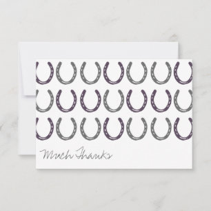 Cartão De Agradecimento Calçados Equestres, Obrigado