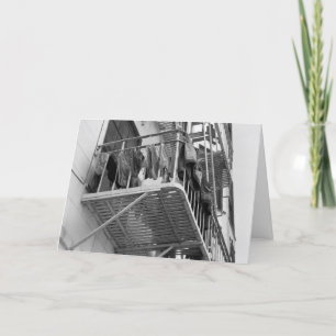 Cartão De Agradecimento Calcinha Para Secar Humor, Preto e Branco Foto