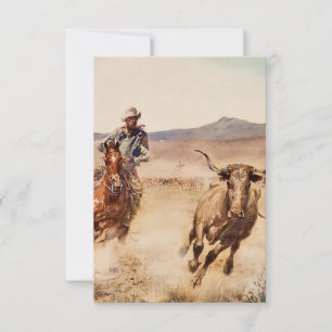 Cartão De Agradecimento “California Vaquero” por Edward Borein