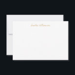 Cartão De Agradecimento Caligrafia Marigold, Manuscrita Simples E Minimali<br><div class="desc">Cartões de agradecimentos de Caligrafia Manuscrita Simples e Minimalista Marigold Amarelo</div>