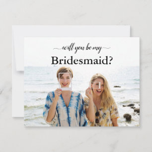 Cartão De Agradecimento Caligrafia Você Será Minha Carta De Bridesmaid Fot