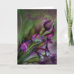 Cartão De Agradecimento Calla Lilies Thank You Card