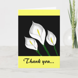 Cartão De Agradecimento Calla Lily Thank you
