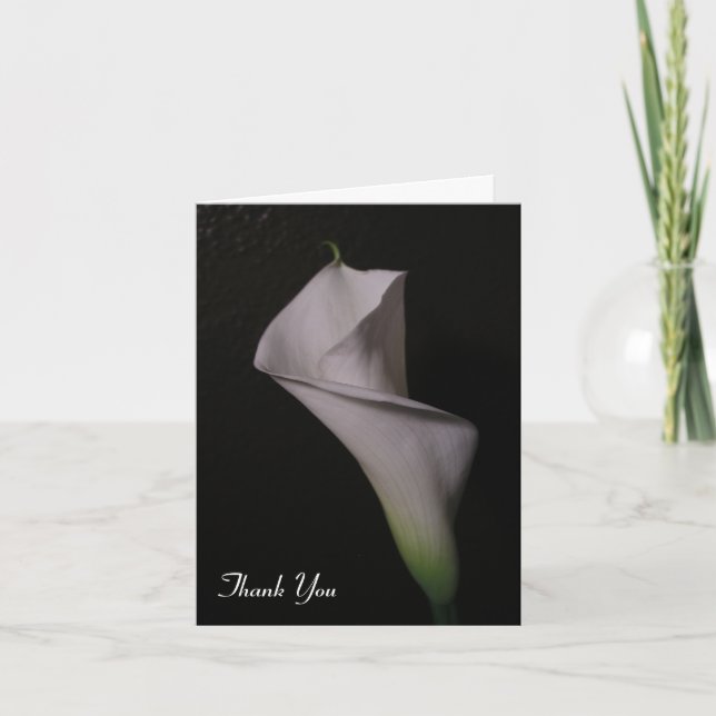 Cartão De Agradecimento Calla Lily Wedding Thank You Cards (Frente)