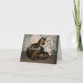 Cartão De Agradecimento Callie Cat no Sofá