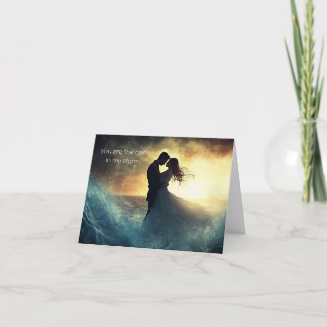 Cartão De Agradecimento Calma No Meu Tempestade (Frente)