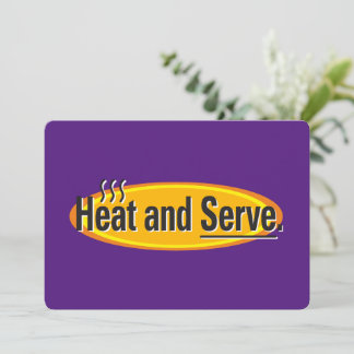 Cartão De Agradecimento Calor e Servir Texto Preto Gfx