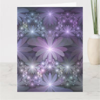 Cama de Flores Arte de Fractal Abstrato Moderno e