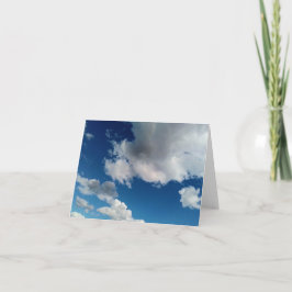 Cartão De Agradecimento Camadas de nuvens