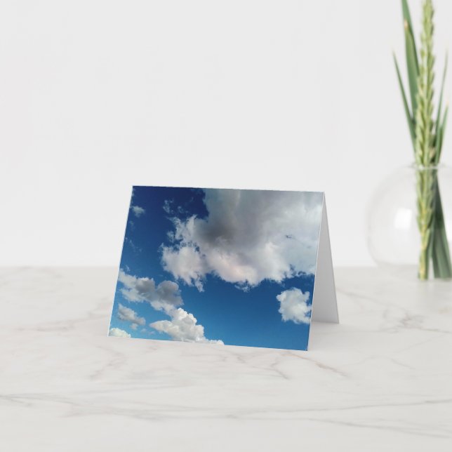 Cartão De Agradecimento Camadas de nuvens (Frente)