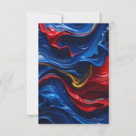 Cartão De Agradecimento Camadas Sobre Camadas De Tinta