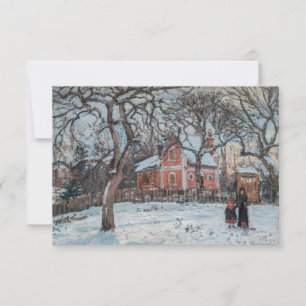 Cartão De Agradecimento Camille Pissarro - Castanheiros em Louveciennes